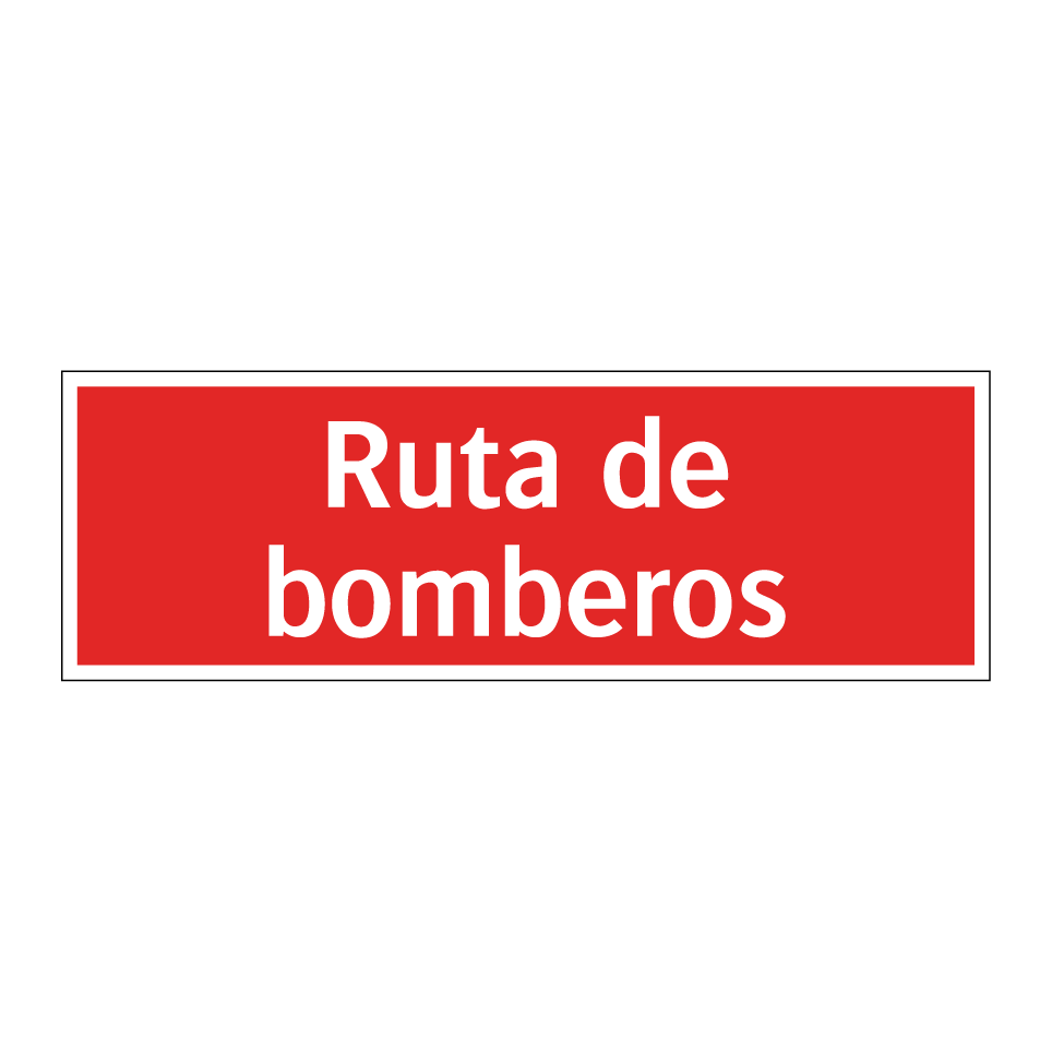Ruta de bomberos