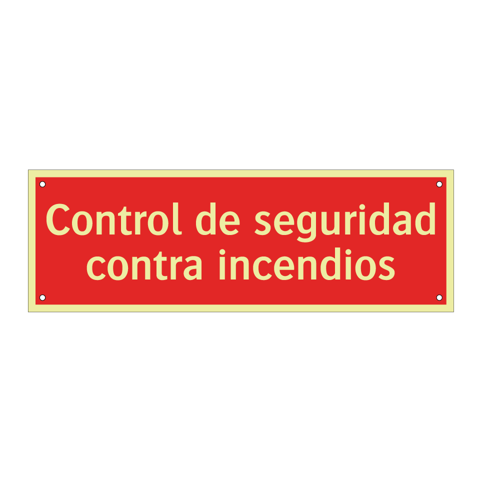 Control de seguridad contra incendios