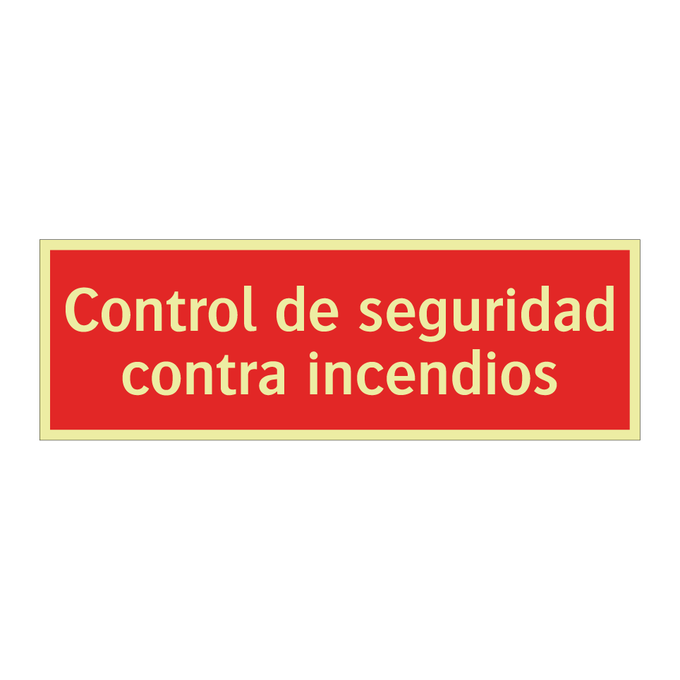 Control de seguridad contra incendios