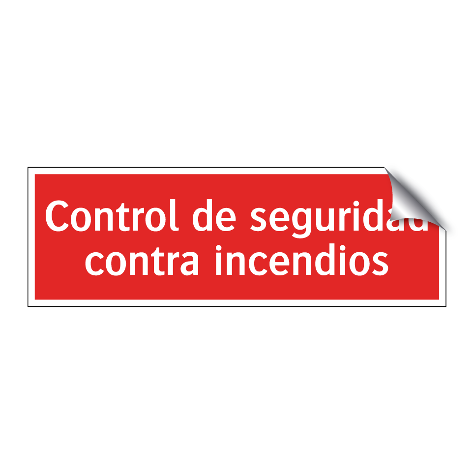 Control de seguridad contra incendios