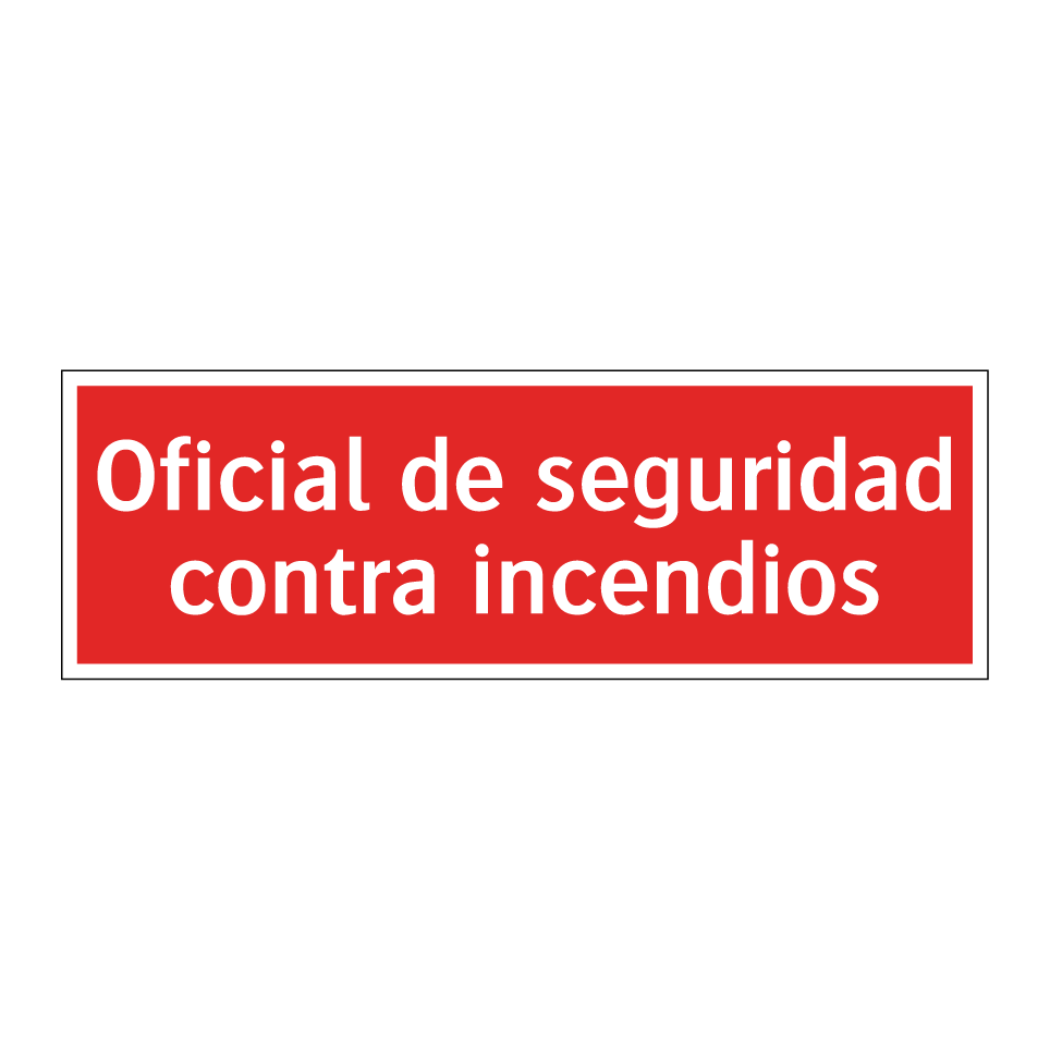 Oficial de seguridad contra incendios