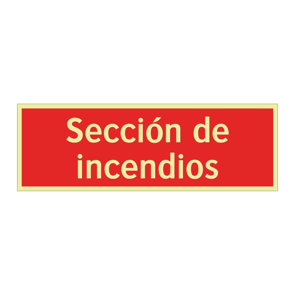 Sección de incendios