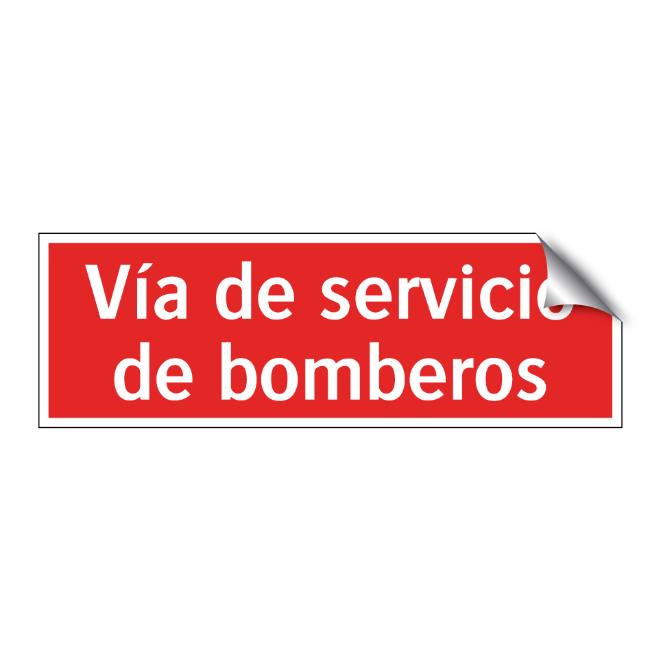 Vía de servicio de bomberos