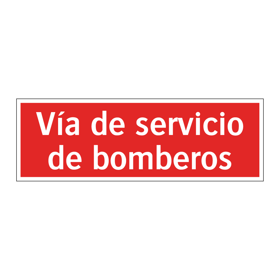 Vía de servicio de bomberos