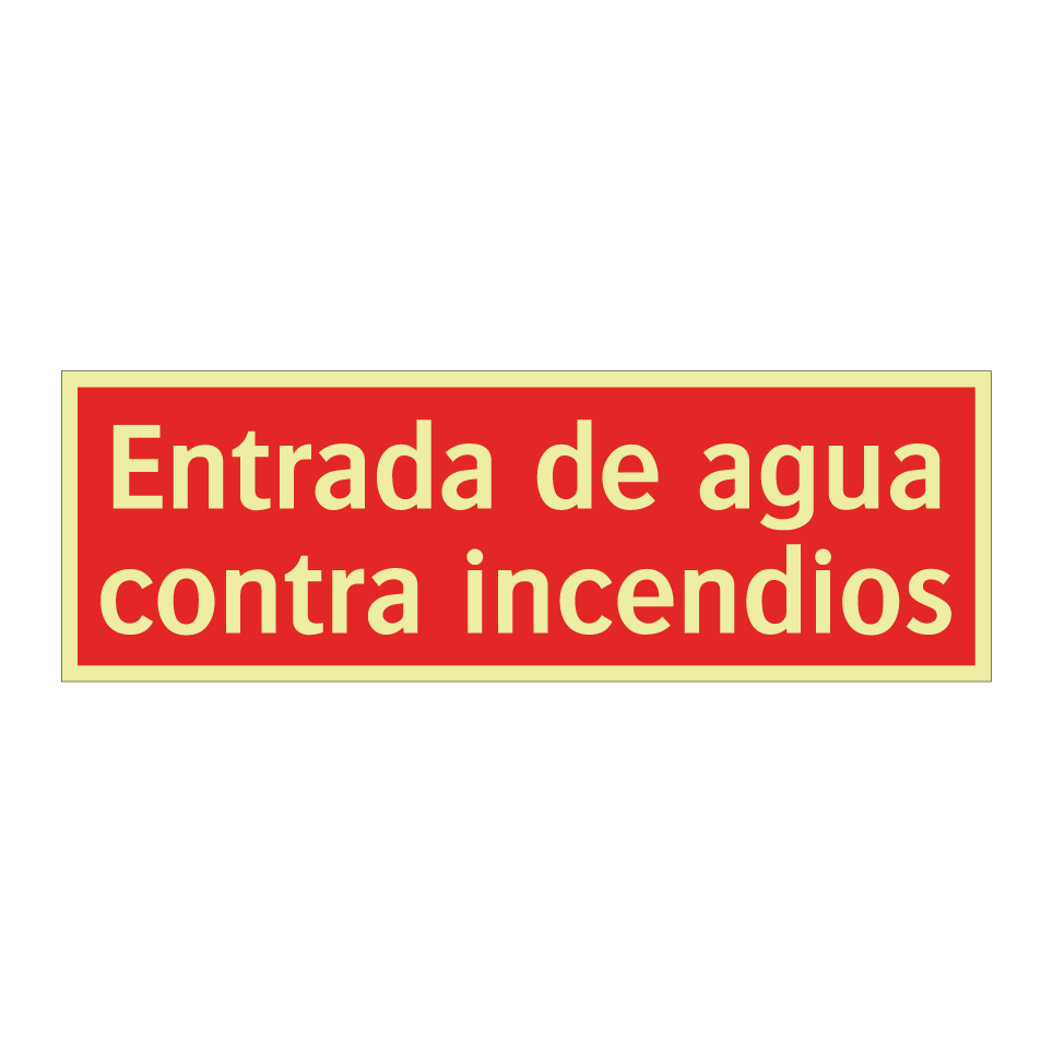 Entrada de agua contra incendios