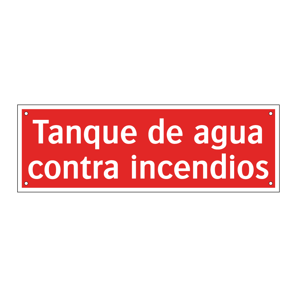 Tanque de agua contra incendios