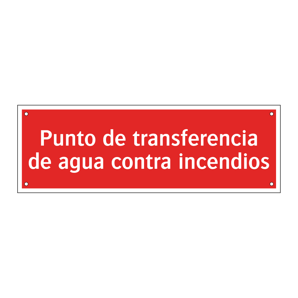 Punto de transferencia de agua contra incendios