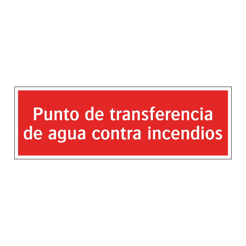 Punto de transferencia de agua contra incendios