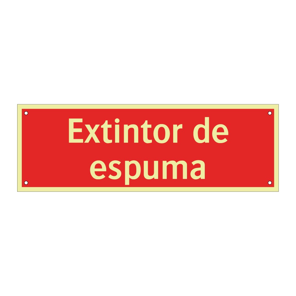 Extintor de espuma