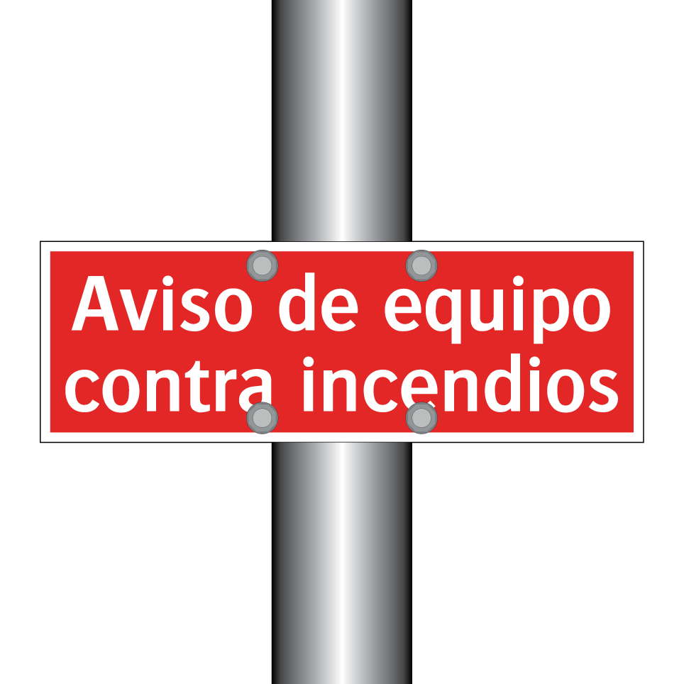 Aviso de equipo contra incendios