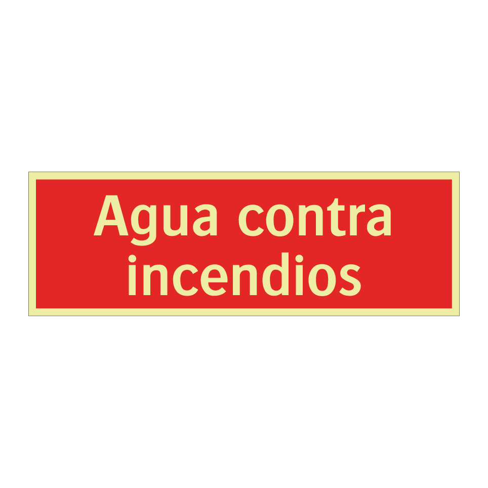Agua contra incendios