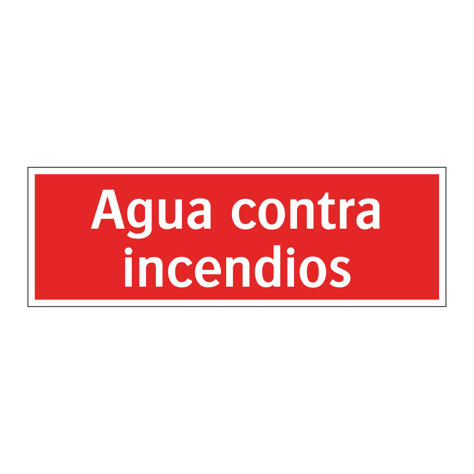 Agua contra incendios