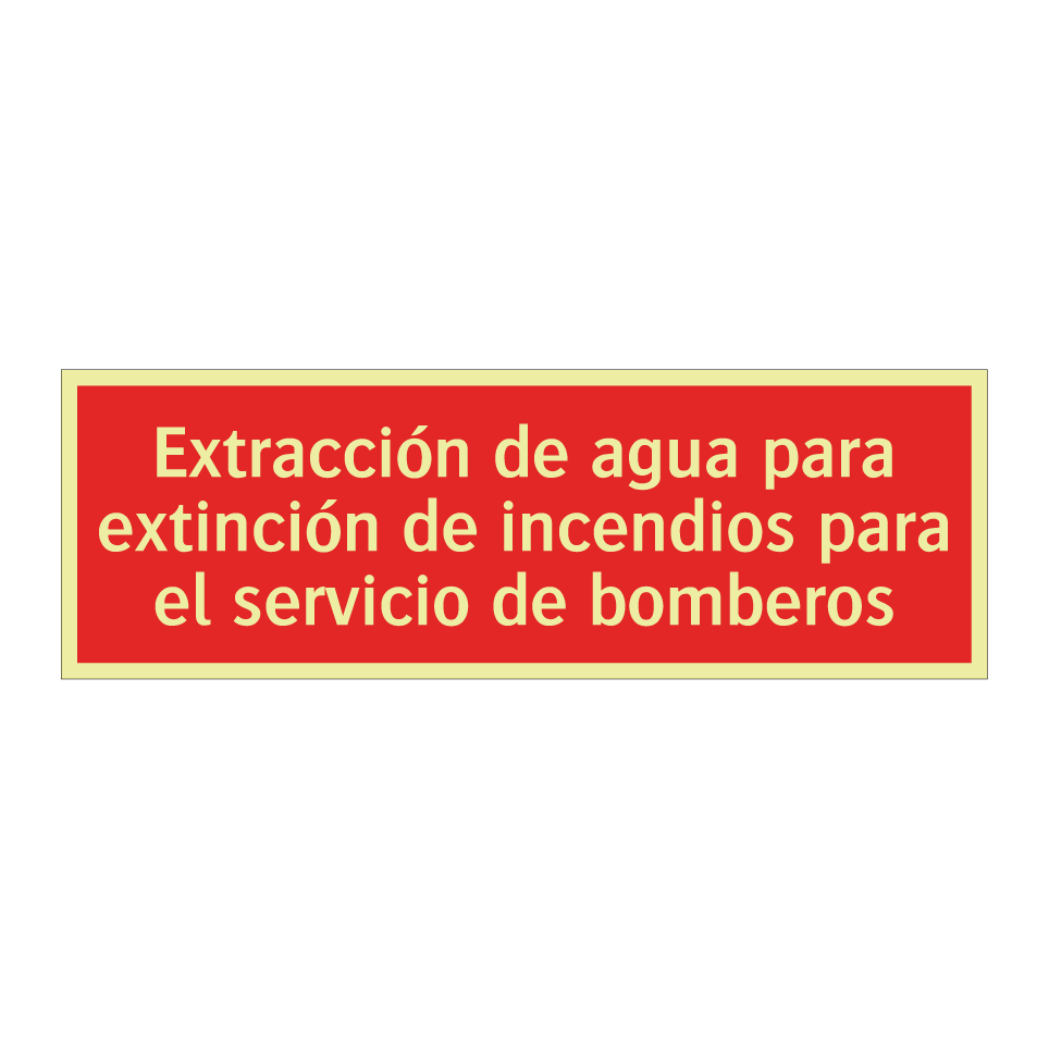 Extracción de agua para extinción de incendios para el servicio de bomberos