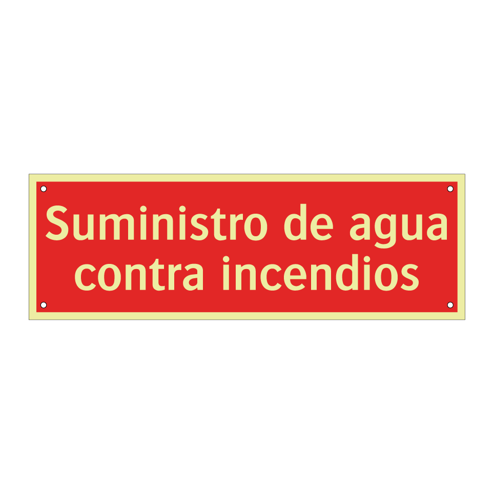 Suministro de agua contra incendios