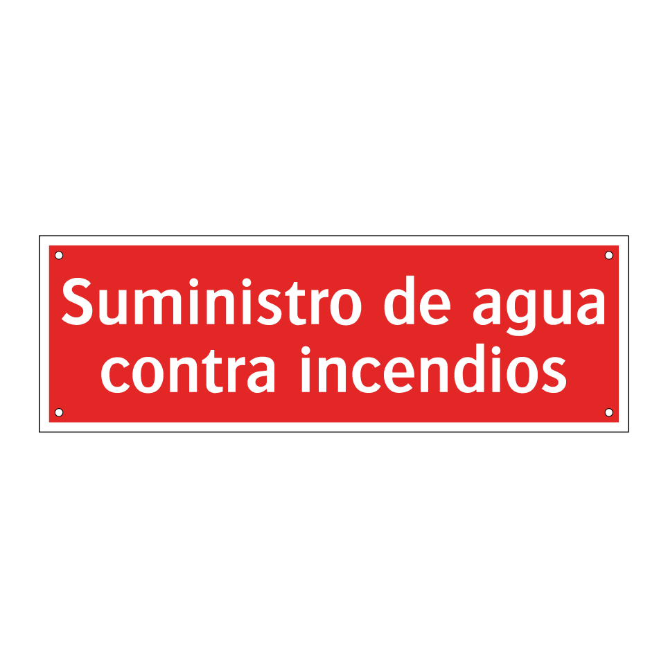 Suministro de agua contra incendios