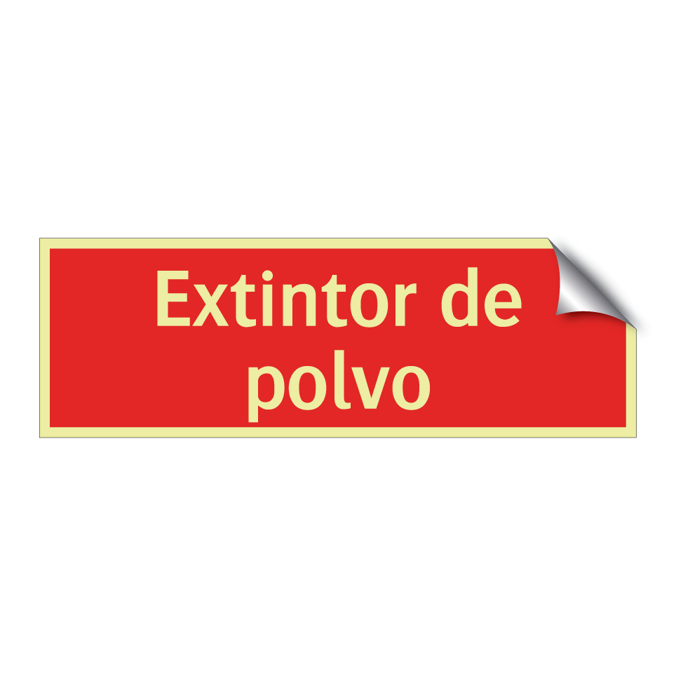 Extintor de polvo