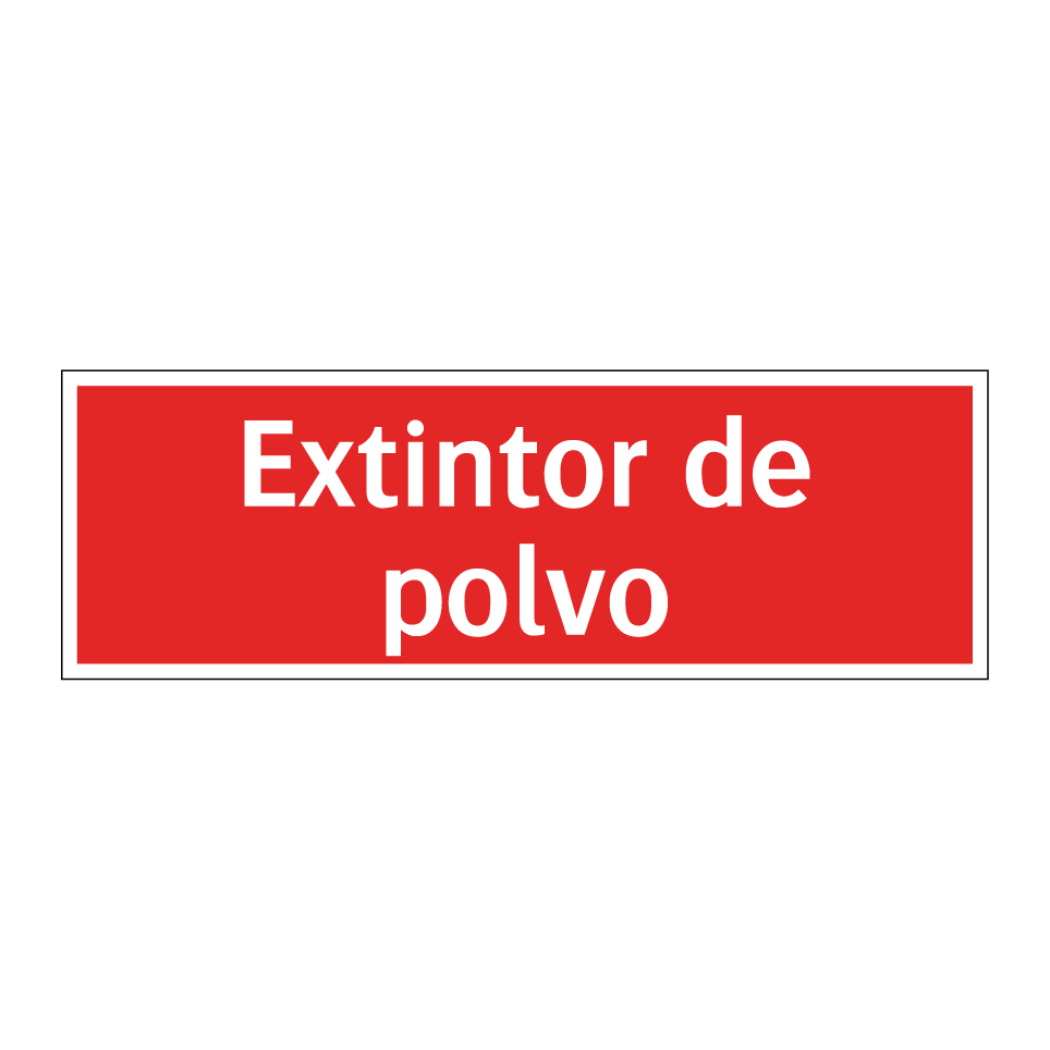 Extintor de polvo