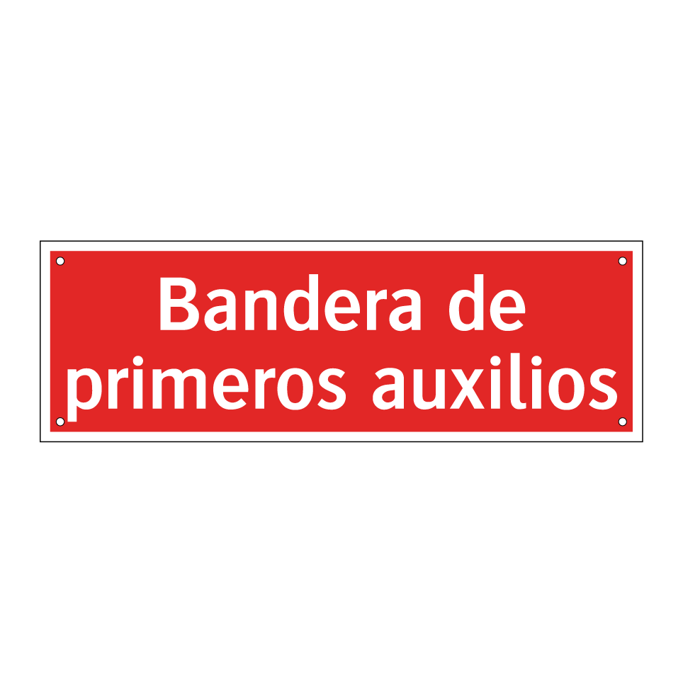 Bandera de primeros auxilios