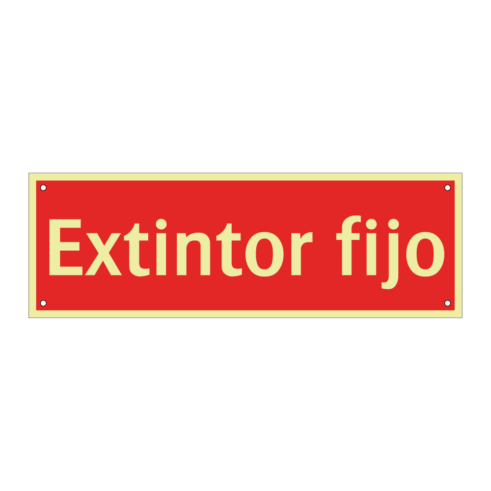Extintor fijo