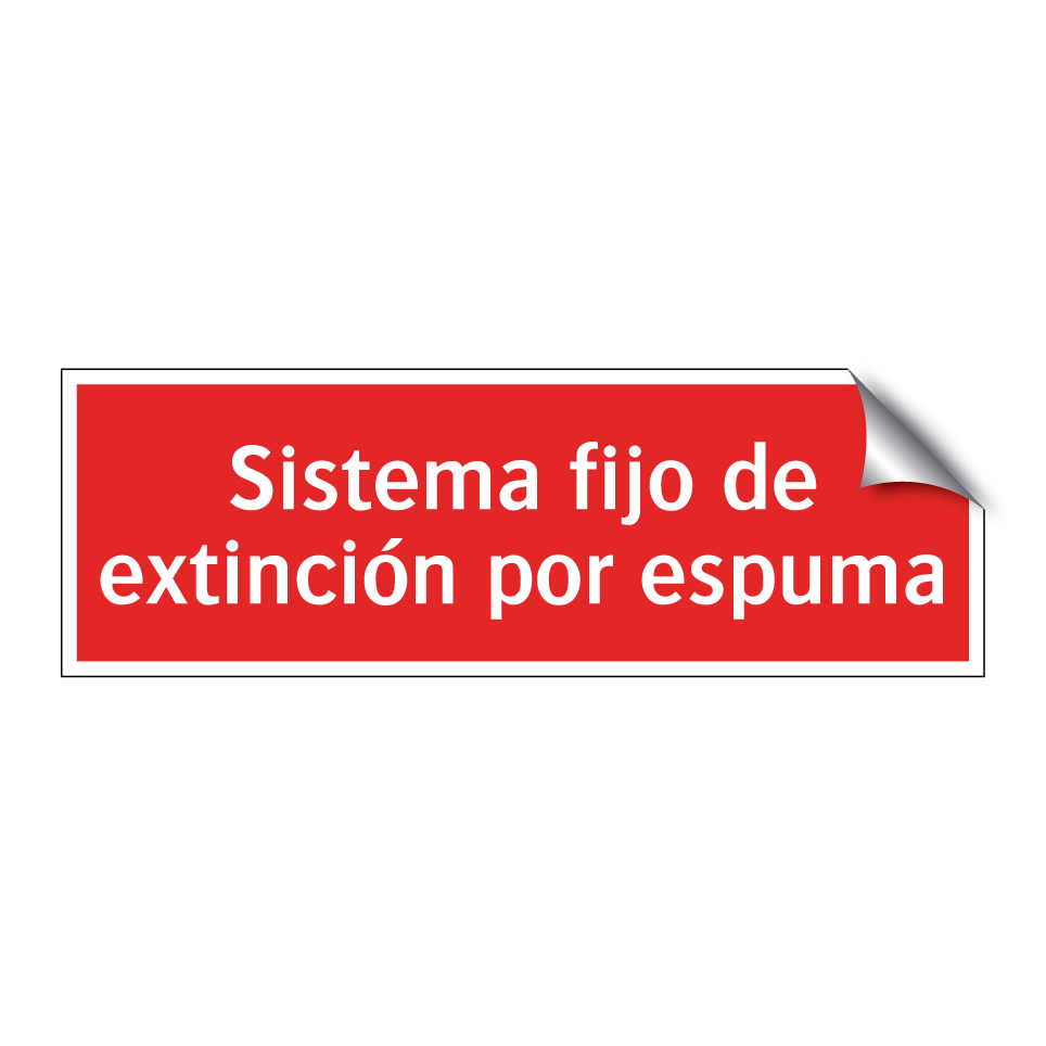 Sistema fijo de extinción por espuma
