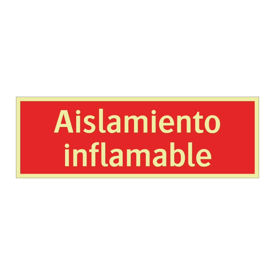 Aislamiento inflamable