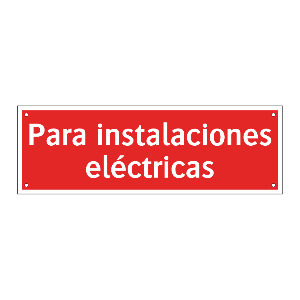 Para instalaciones eléctricas
