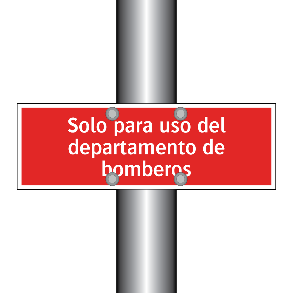 Solo para uso del departamento de bomberos