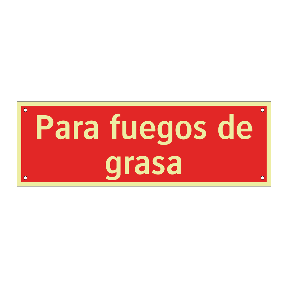 Para fuegos de grasa