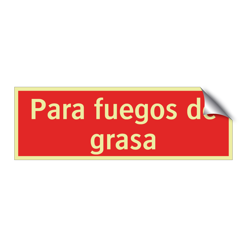 Para fuegos de grasa