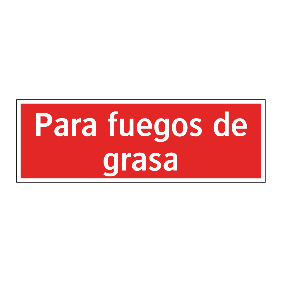 Para fuegos de grasa