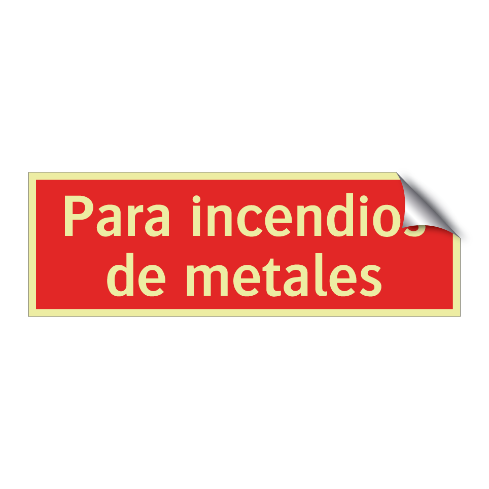 Para incendios de metales