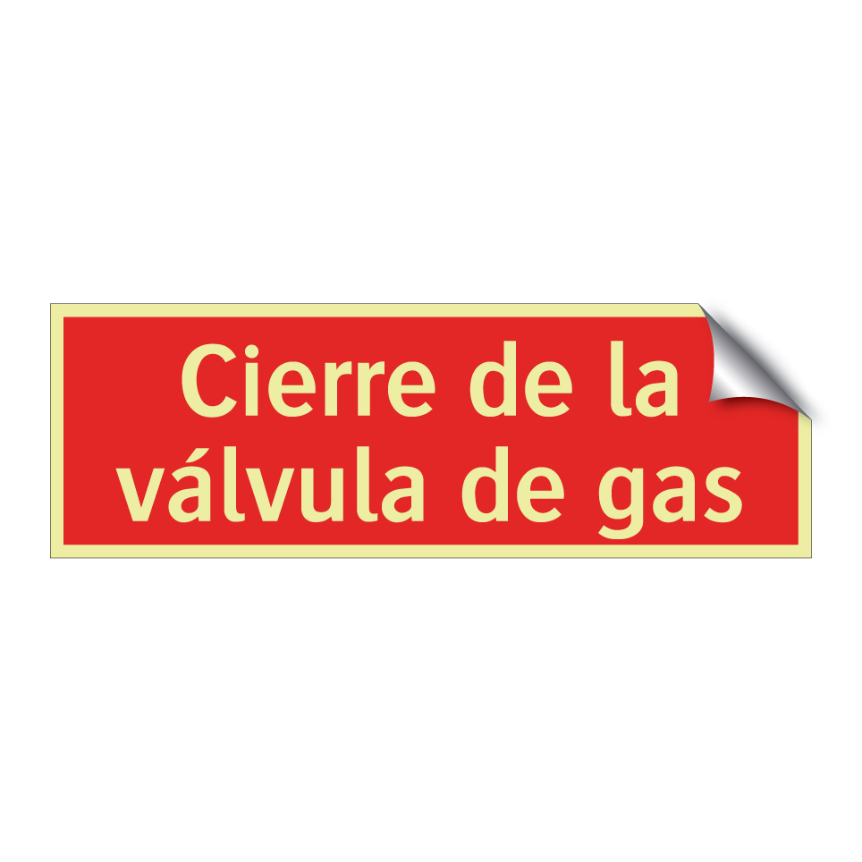 Cierre de la válvula de gas