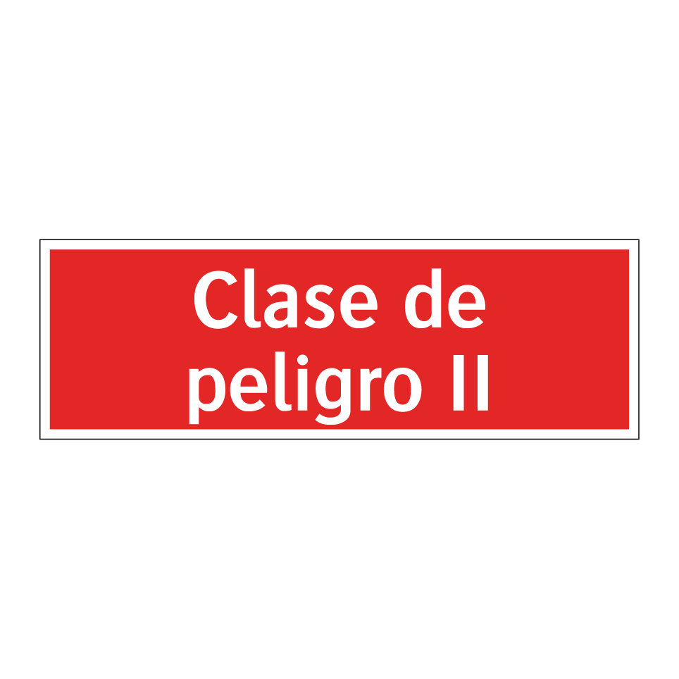 Clase de peligro II