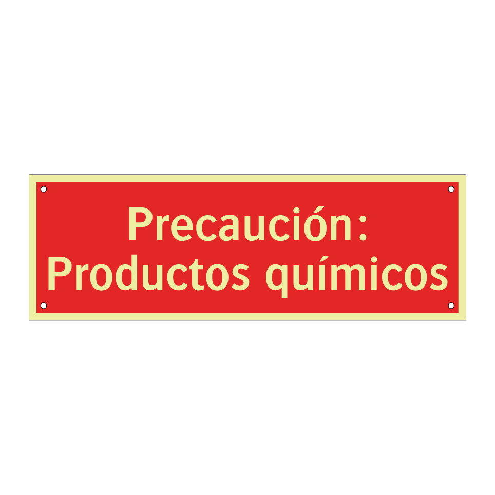 Precaución: Productos químicos
