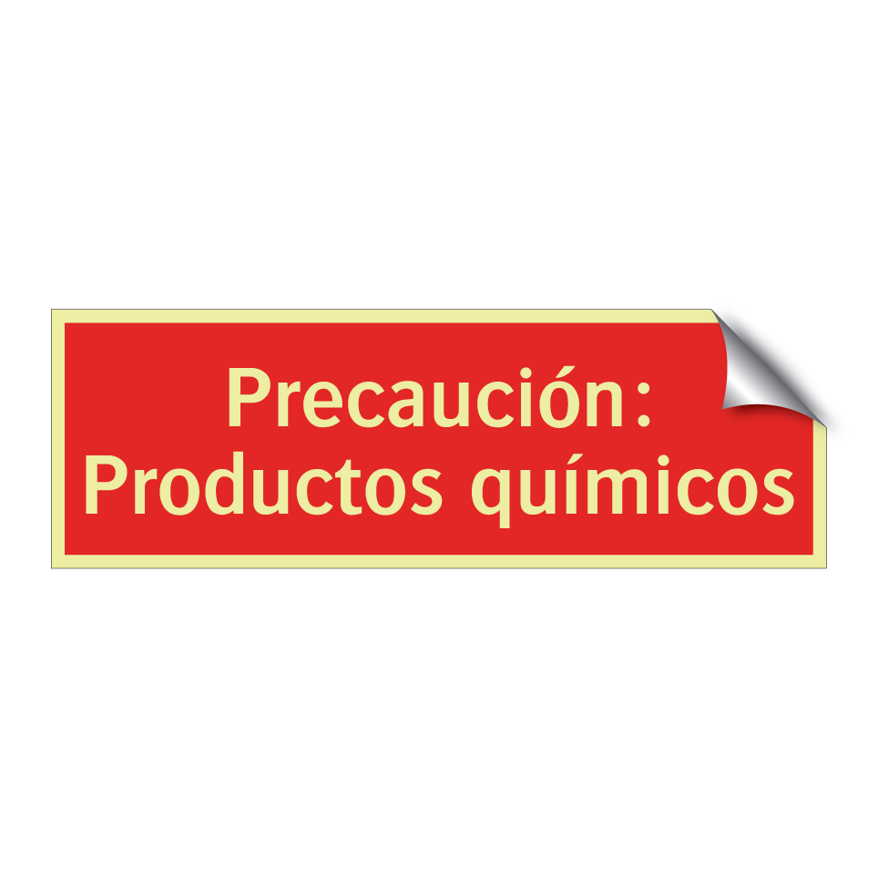 Precaución: Productos químicos