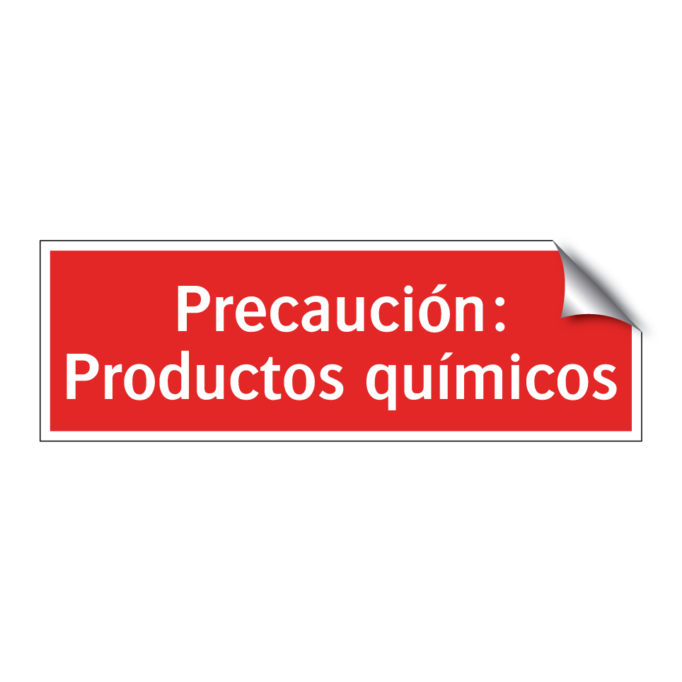 Precaución: Productos químicos