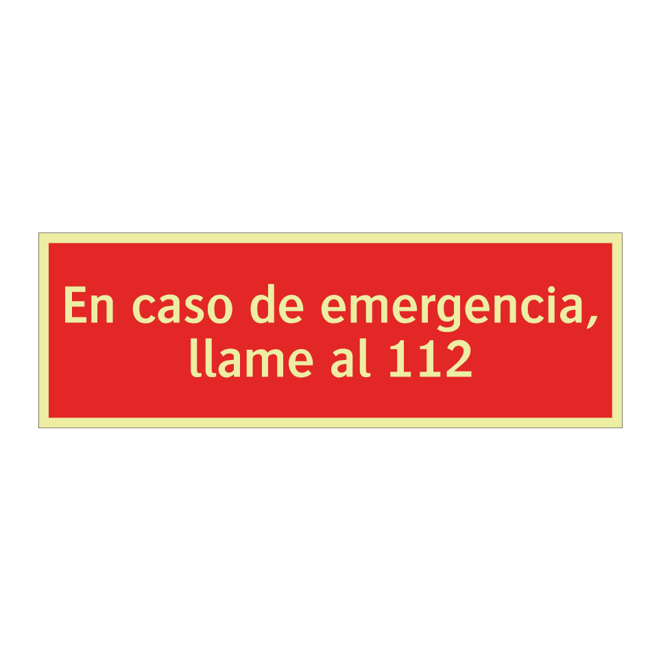 En caso de emergencia, llame al 112