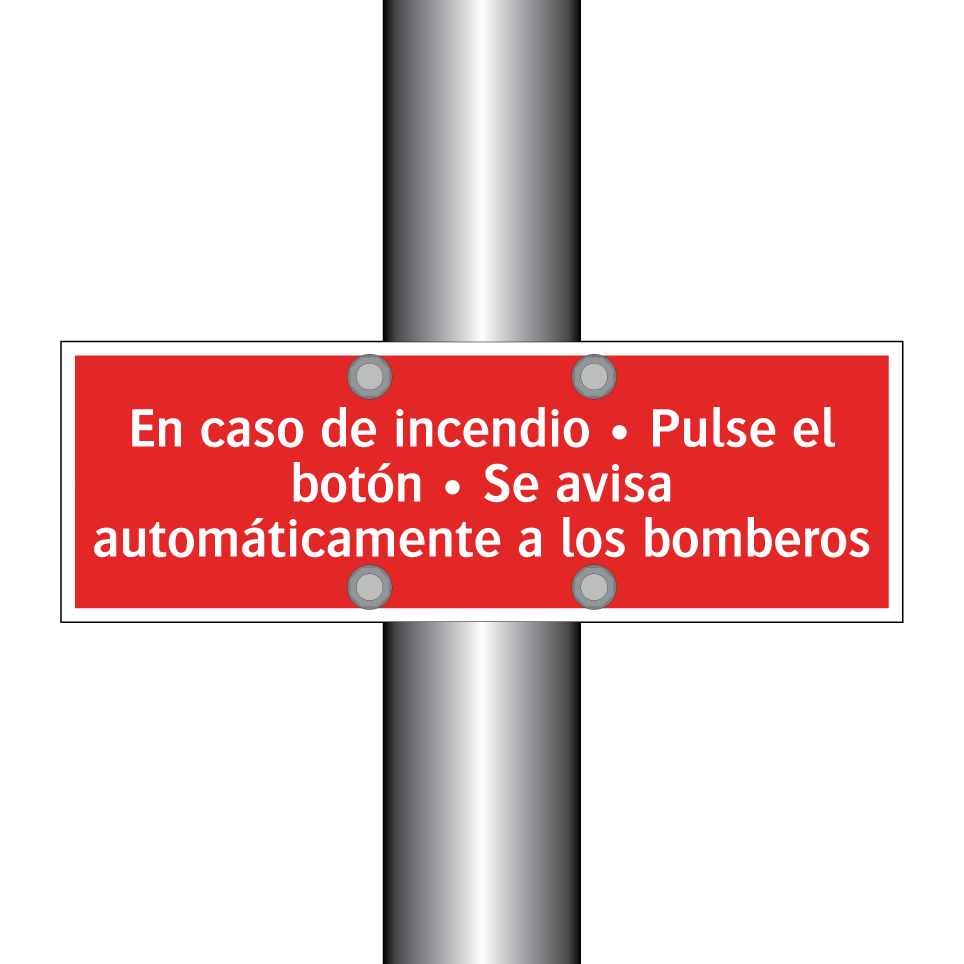 En caso de incendio • Pulse el botón • Se avisa automáticamente a los bomberos