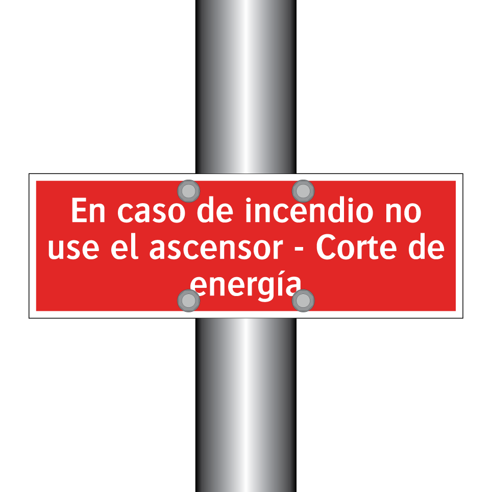 En caso de incendio no use el ascensor - Corte de energía