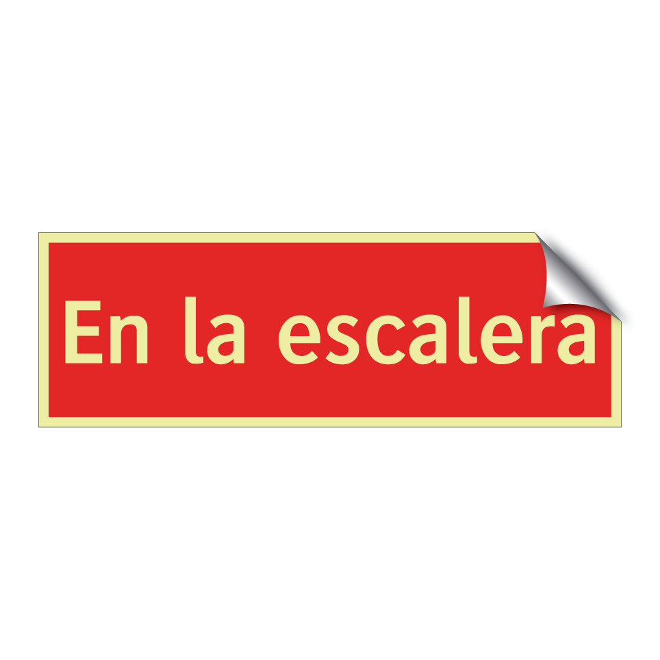En la escalera