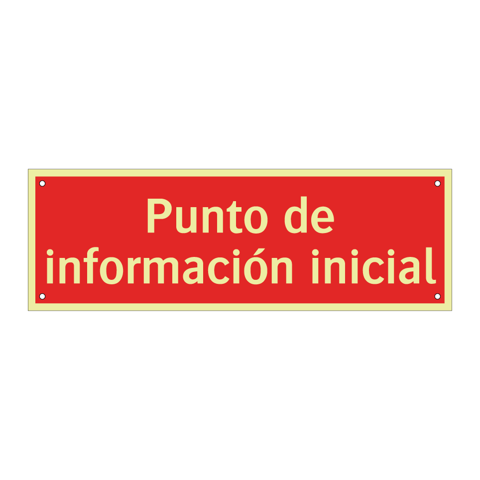 Punto de información inicial