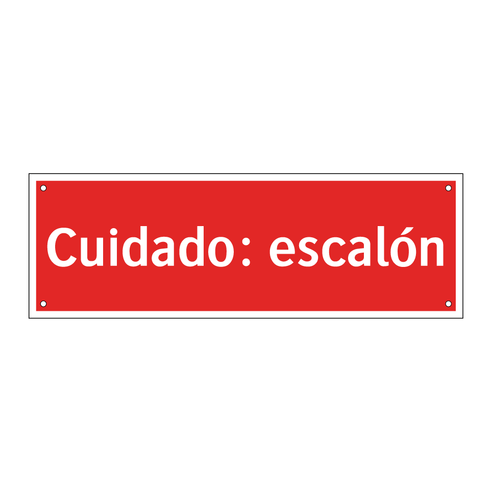 Cuidado: escalón