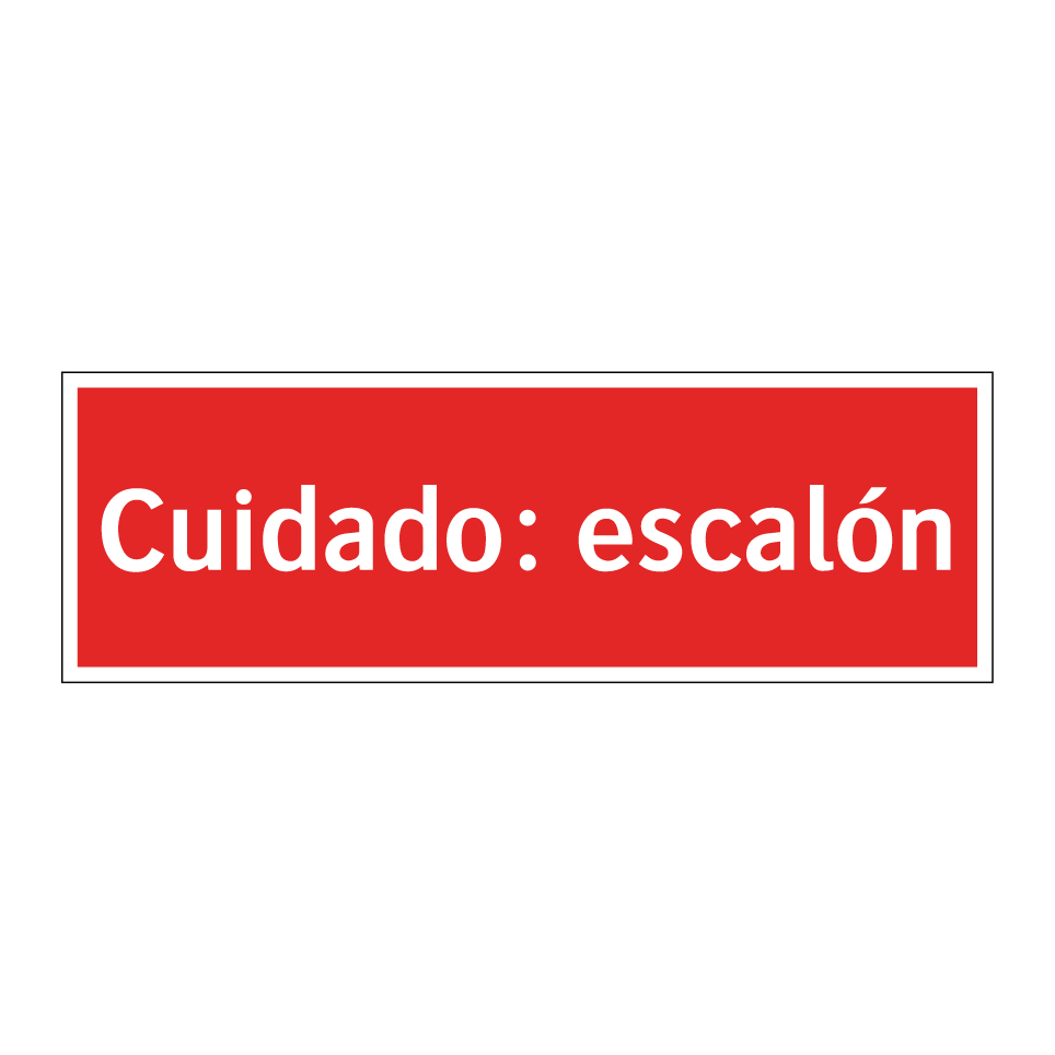 Cuidado: escalón