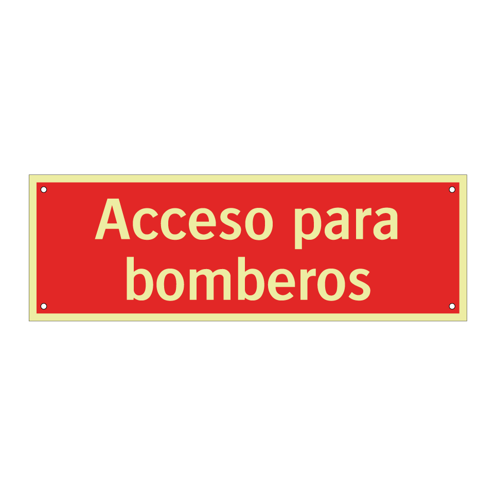 Acceso para bomberos