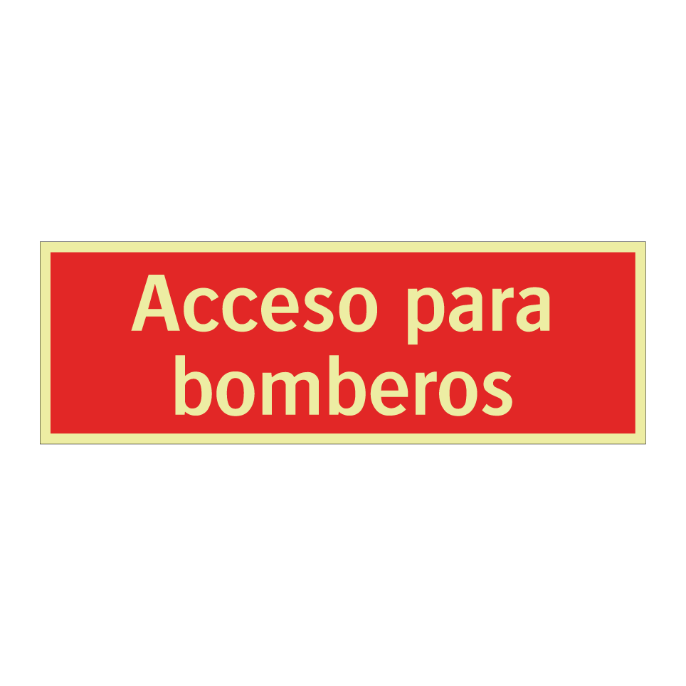 Acceso para bomberos