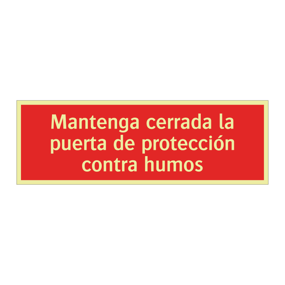 Mantenga cerrada la puerta de protección contra humos