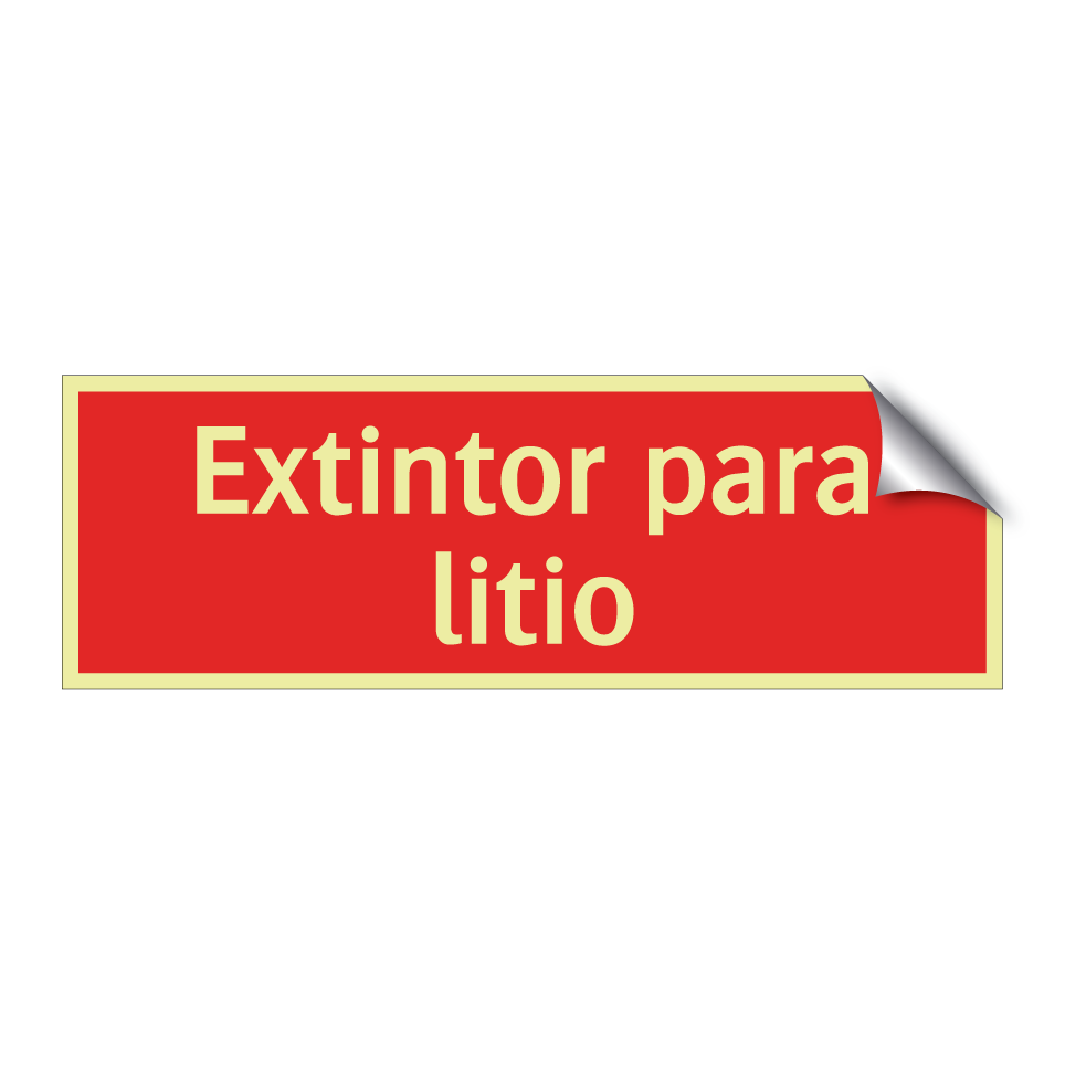 Extintor para litio