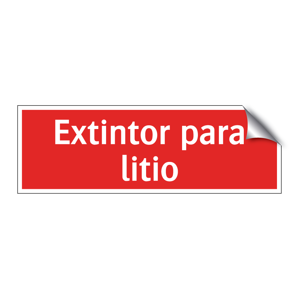 Extintor para litio