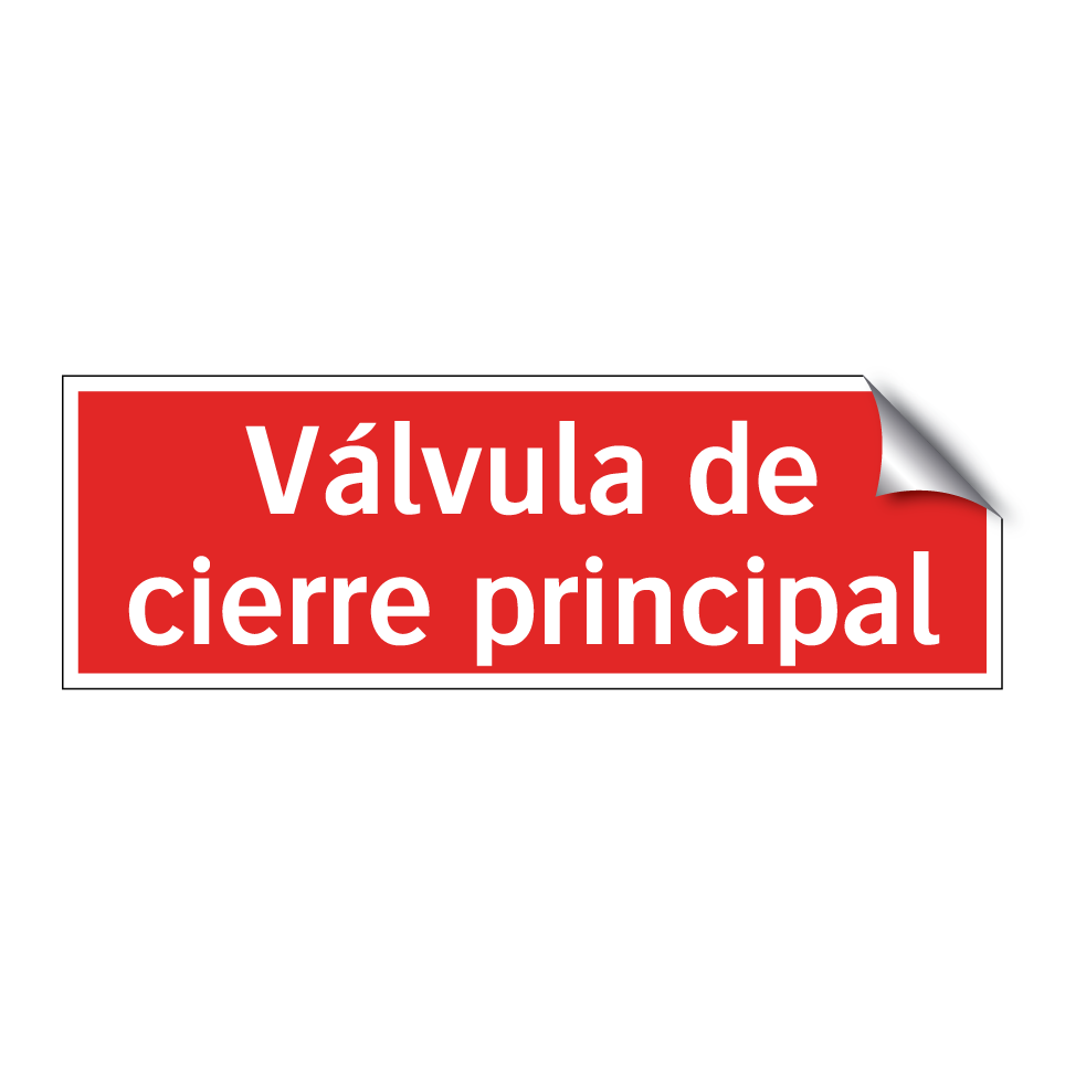 Válvula de cierre principal