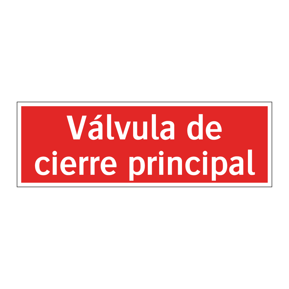 Válvula de cierre principal